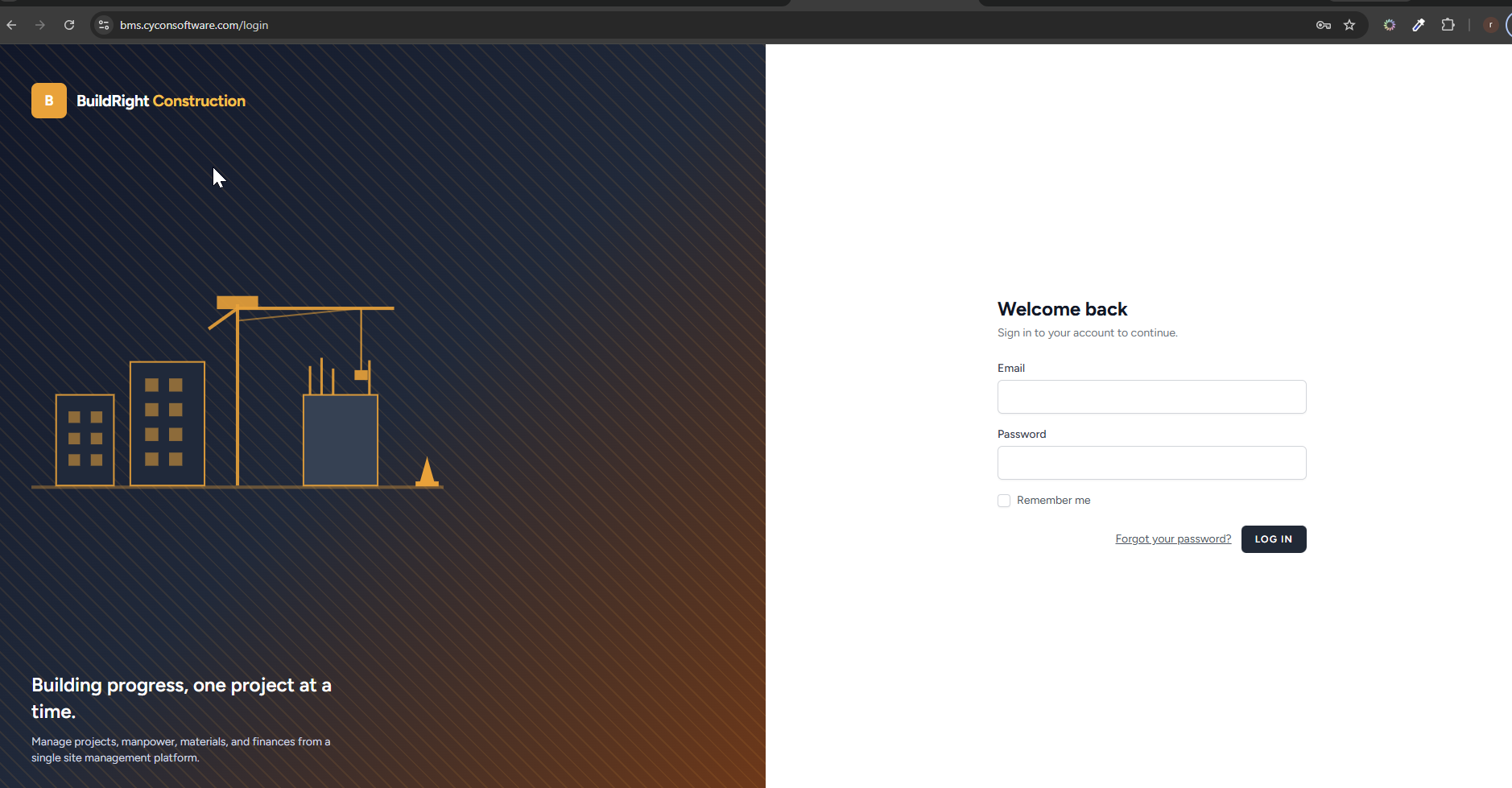 BMS cost monitoring dashboard